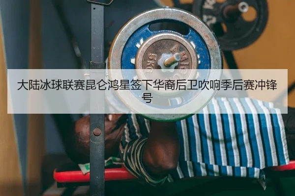 大陆冰球联赛昆仑鸿星签下华裔后卫吹响季后赛冲锋号